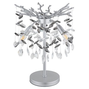 Stolní lampa QUEENA stříbrná 2