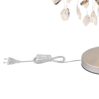 Stolní lampa QUEENA stříbrná 3
