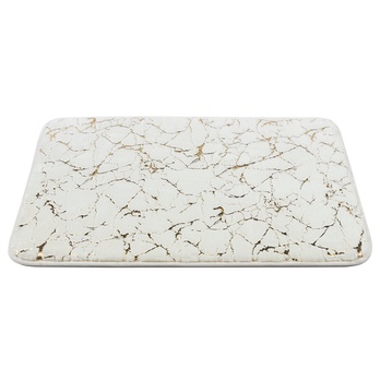 Koupelnová předložka RABBIT SHINE ivory/zlatá, 60x100 cm 1