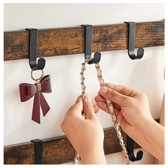 Nástěnný věšák RACK hnědá/černá 5