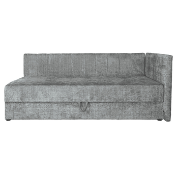 Rohová postel s matrací RACKY šedá, 90x200 cm 3