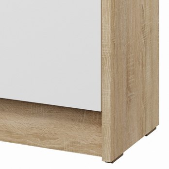 Botník RADIM dub sonoma/bílá 5