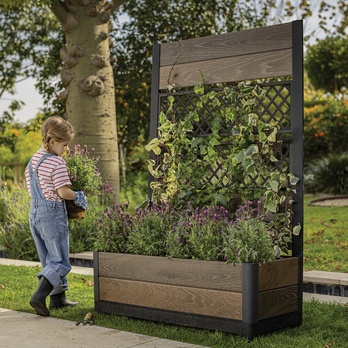 Květináč s mřížkou RADIX 2 ořech 1