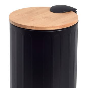 Odpadkový koš RADO černá/přírodní, 3 l 1