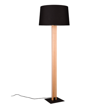 Stojací lampa RAHUL černá/hnědá 2