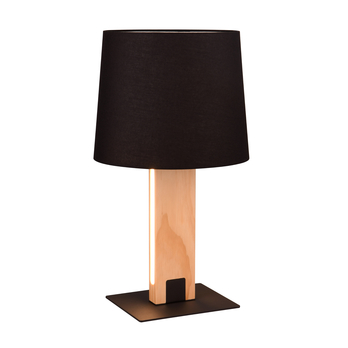 Stolní lampa RAHUL černá/hnědá 2