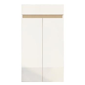 Botník RAINBOW 1 světlý dub/bílá vysoký lesk 3