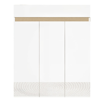 Botník RAINBOW 2 světlý dub/bílá vysoký lesk 3