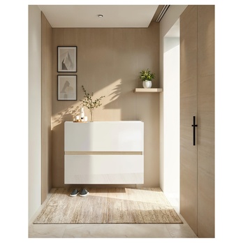 Botník RAINBOW 3 světlý dub/bílá vysoký lesk 4