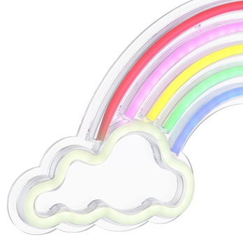 Nástěnné LED svítidlo RAINY bílá/průhledná/vícebarevná 6