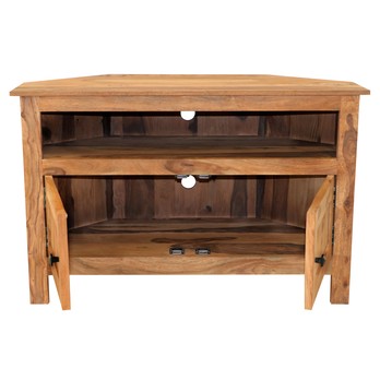 Rohový TV stolek RAMIL 110 palisandr 1