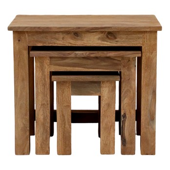 Odkládací stolek RAMIL II palisandr, set 3 ks 1