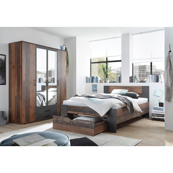 Šatní skříň RAMON old style/beton 1