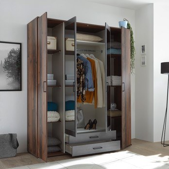 Šatní skříň RAMON old style/beton 4