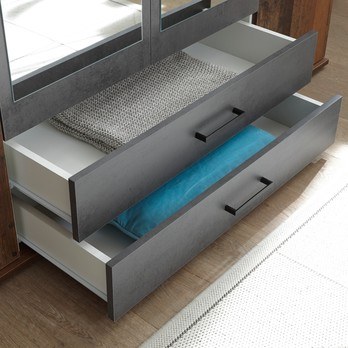 Šatní skříň RAMON old style/beton 5