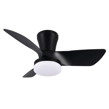 Stropní LED svítidlo s ventilátorem RANDERS černá/bílá 3
