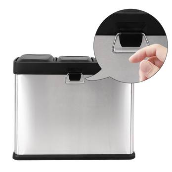 Koš na tříděný odpad RECYCLING šedá/černá 2