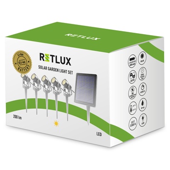 Venkovní solární LED svítidlo RETLUX RGL 119 černá 9