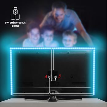 LED RGB pásek RETLUX RLS 102 černá, 2x 50 cm 23