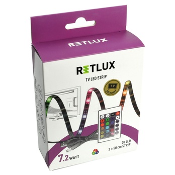 LED RGB pásek RETLUX RLS 102 černá, 2x 50 cm 29
