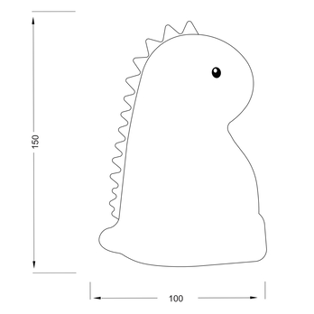 Stolní LED RGB lampa REXY bílá 6