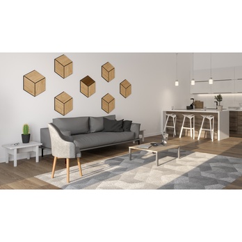 Set dekorativních obkladových panelů RHOMBUS dub, 9 ks 4