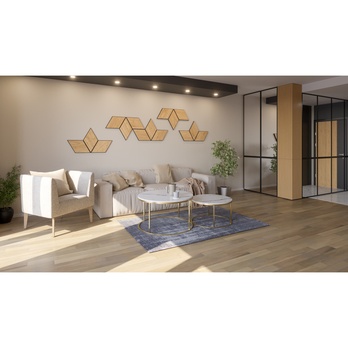 Set dekorativních obkladových panelů RHOMBUS dub, 9 ks 6