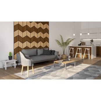 Set dekorativních obkladových panelů RHOMBUS dub, 9 ks 7