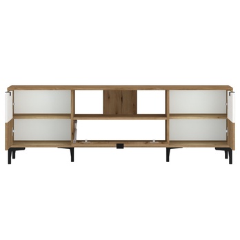 TV komoda RICKO F02 dub evoke/alpská bílá 2