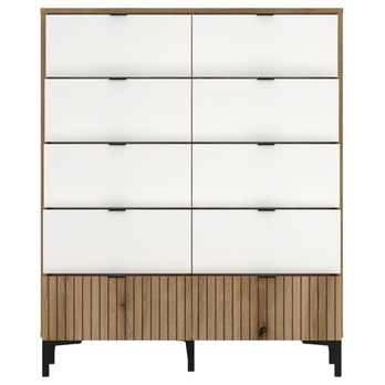 Komoda RICKO K01 dub evoke/alpská bílá 2