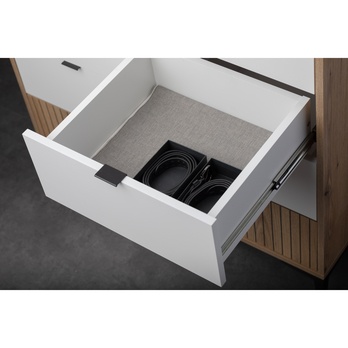 Komoda RICKO K01 dub evoke/alpská bílá 6