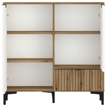 Komoda RICKO K02 dub evoke/alpská bílá 2