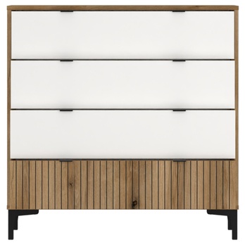 Komoda RICKO K03 dub evoke/alpská bílá 2