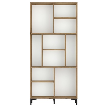 Regál RICKO R01 dub evoke/alpská bílá 2