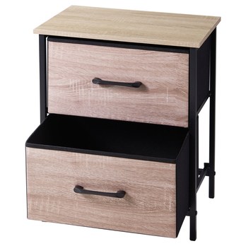 Odkládací stolek RICKY přírodní/černá 2