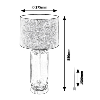 Stolní lampa RIEN černá 5