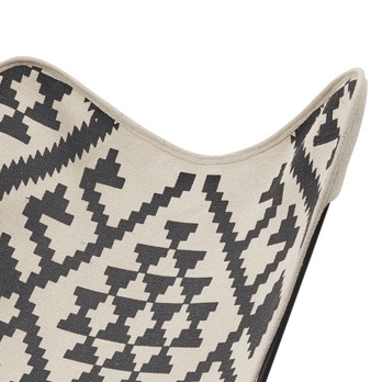 Křeslo RIKA černobílá 1