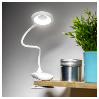 Stolní LED lampa RINGO bílá 1