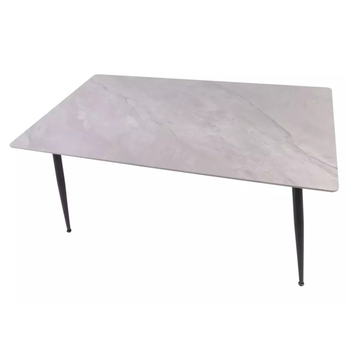 Jídelní stůl RION 3 šedá lesklá/černá, šířka 130 cm 2
