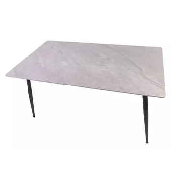 Jídelní stůl RION 3 šedá lesklá/černá, šířka 160 cm 2