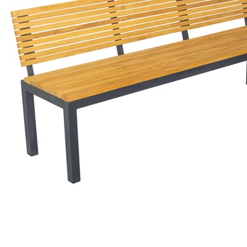 Lavice RIPPER antracitová/přírodní, šířka 180 cm 3