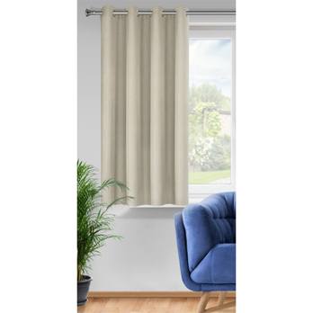 Závěs  RITA 2 tmavě béžová, 140x175 cm 1