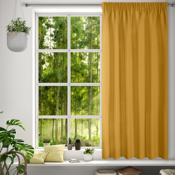 Závěs RITA 4 hořčicová, 140x175 cm 1