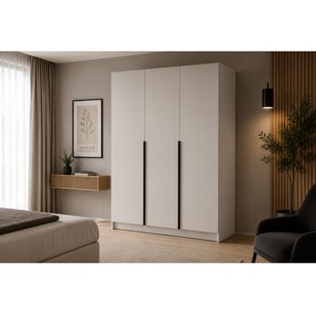 Šatní skříň RIVA 150 kašmírová, výška 215 cm 1