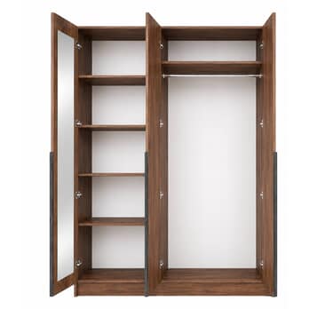 Šatní skříň RIVA 150 dub catania, výška 215 cm 2
