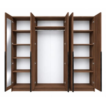 Šatní skříň RIVA 250 dub catania, výška 215 cm 2