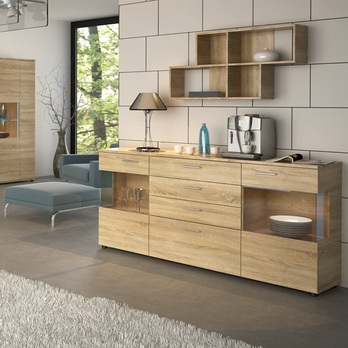 Komoda  RIVA dub sonoma, šířka 180 cm 1