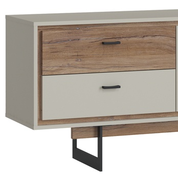 TV stolek RIVERO RIVF02 šedá/dub tmavý 3