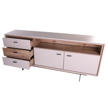 Komoda RIVERO RIVK01 šedá/dub tmavý 3