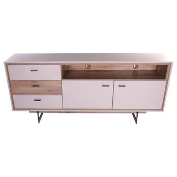 Komoda RIVERO RIVK01 šedá/dub tmavý 5